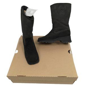 NEW Bogner Shearling Boots!  US 7  Black With Embroidered "B"  Made in Canada